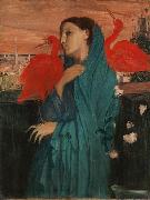 Young Woman with Ibis, Edgar Degas